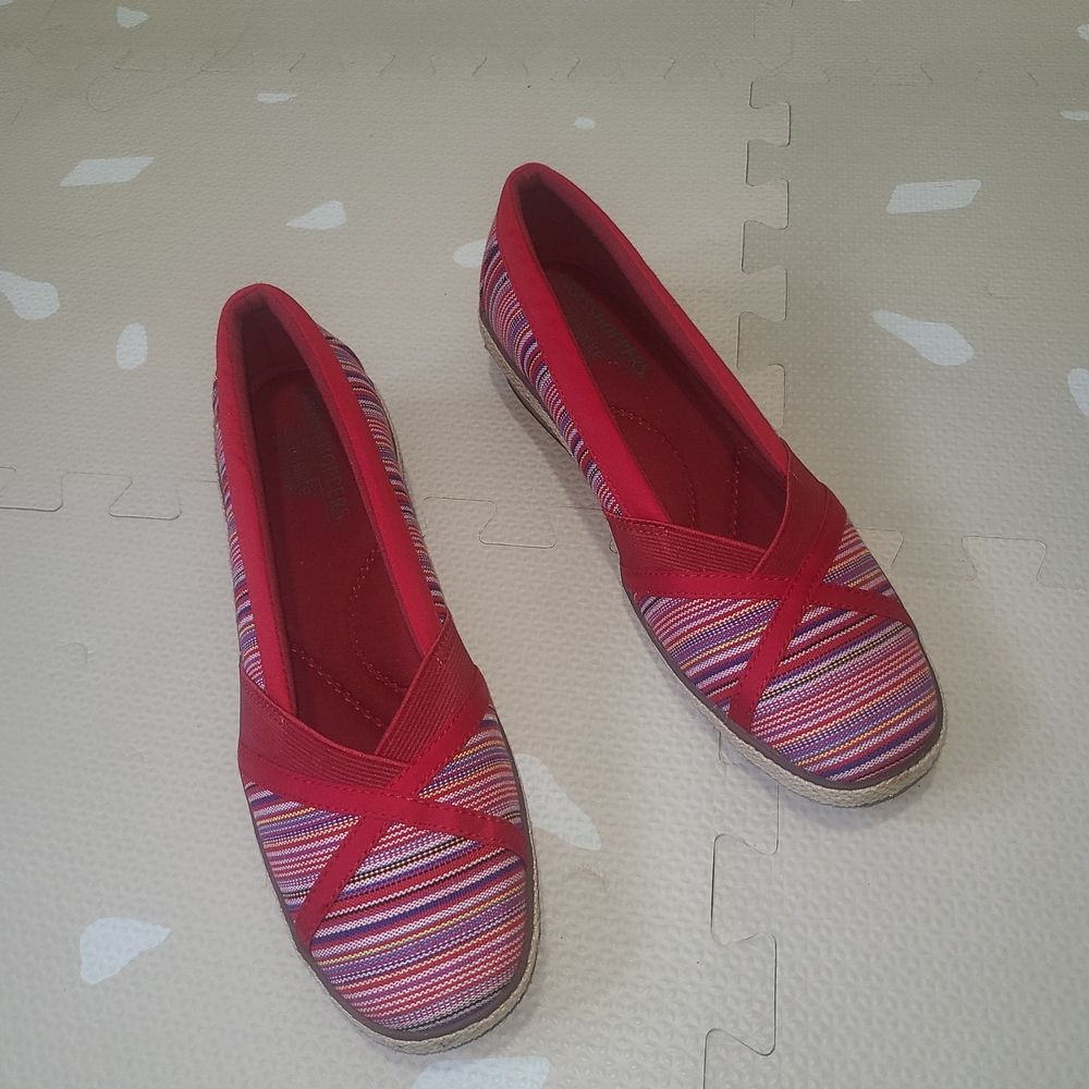 Grasshoppers Multicolor Striped Wedges - Picture 4 of 6